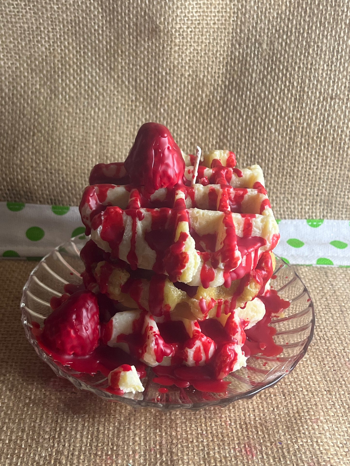 Triple Stack Waffle Candle
