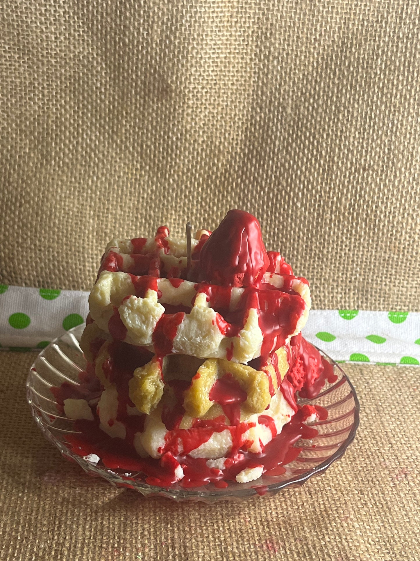 Triple Stack Waffle Candle